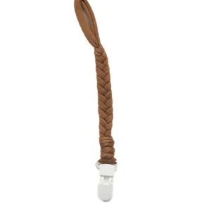 ATTACHE-SUCE EN COTON TRESSÉ - SEPIA