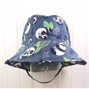 Chapeau Soleil Nautique UV50+ Ajustable - Panda