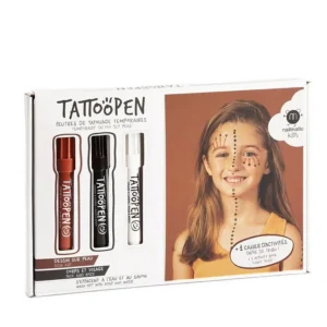 TATTOOPEN Ensemble de 3 crayons - Drôle de tribue