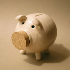 Tirelire céramique - Cochon beige