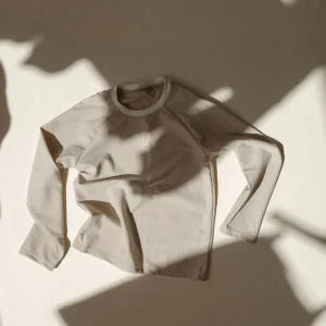 Maillot rashguard unisexe ♻️ | Maurice - Beige