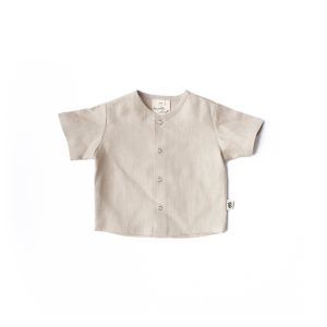 Chemise courte en lin - Oat