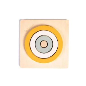 Pellianni | Ronde puzzel mustard