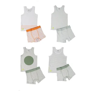 Sous-vêtement 2 pièces (paquet 4) - Kaki