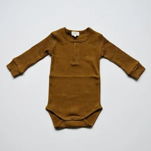 Cache-couche côtelé coton bio - Bronze