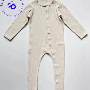 Pyjama côtelé TSF naturel | Fripé (7-8 ans)